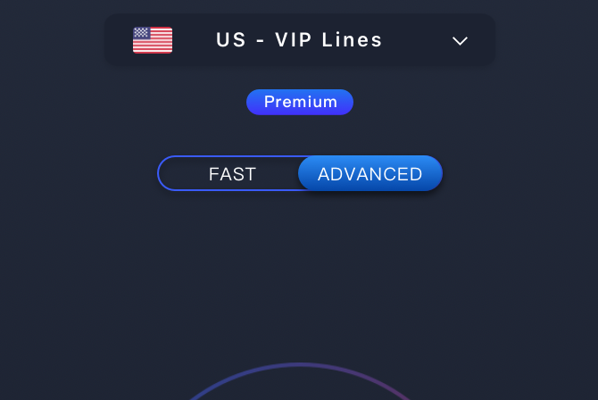 Escolha rápido ou avançado na Hotspot VPN