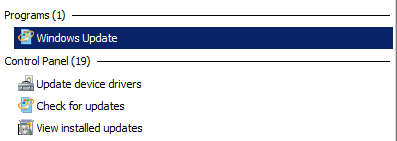 as atualizações do windows 7 falham