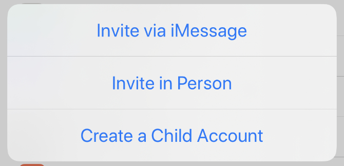 Criar uma conta filho para compartilhamento familiar no iPhone