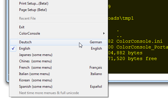 console windows alternativo