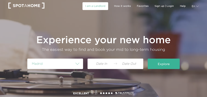 Este site útil é conhecido como Spotahome