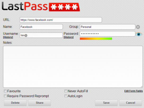 Contas LastPass