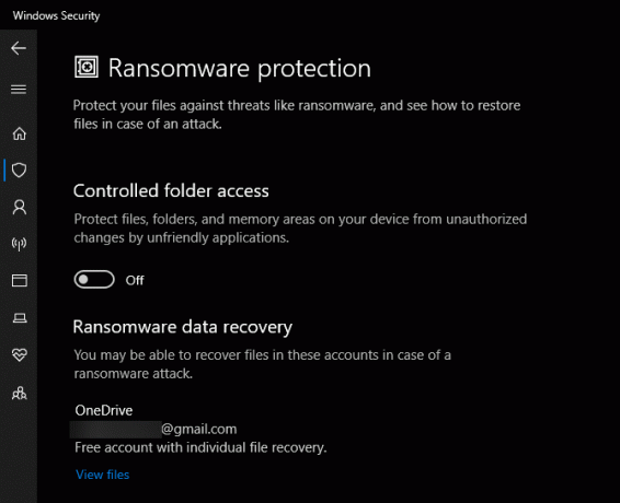 Acesso à Pasta Controlada do Windows Defender