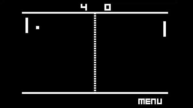 Pong Clock é um protetor de tela clássico de jogos em 2D