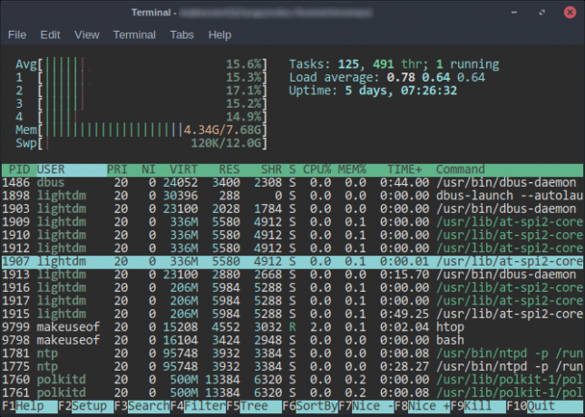 gerenciador de tarefas htop substituir topo