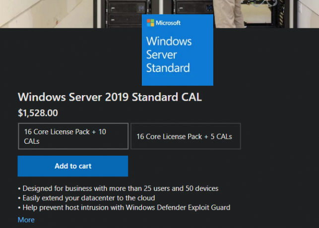 Comprar o Windows Server 2019