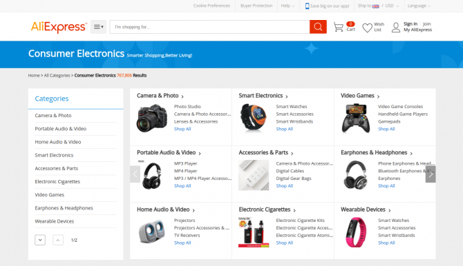 Mercado online AliExpress