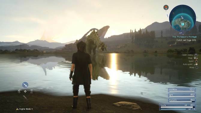 captura de tela final fantasy xv