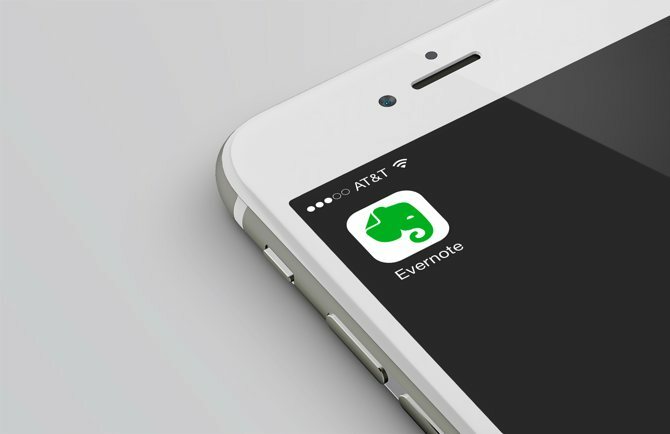 Como escrever um ebook: Evernote icon