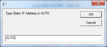 script para alterar as configurações de rede