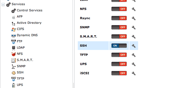 compilação do servidor freenas