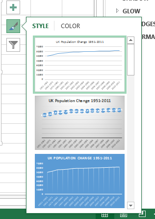 Estilos predefinidos do Excel