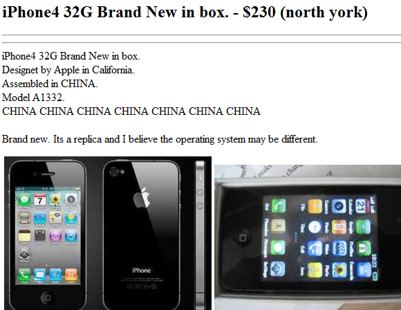 Os 7 itens mais populares mais vendidos no Craigslist Craigslist05