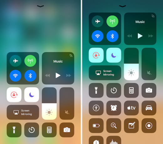 Personalize o Control Center 1