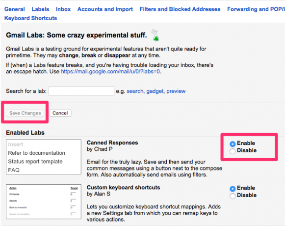 Os laboratórios essenciais do Gmail oferecem eficiência de e-mail