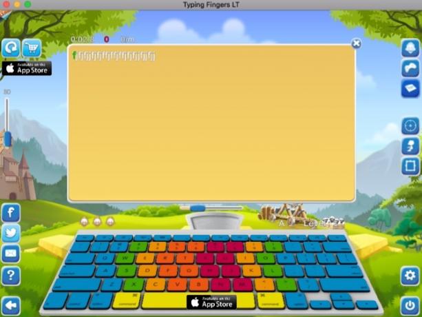 Typing Fingers LT Aplicativo de digitação para Mac