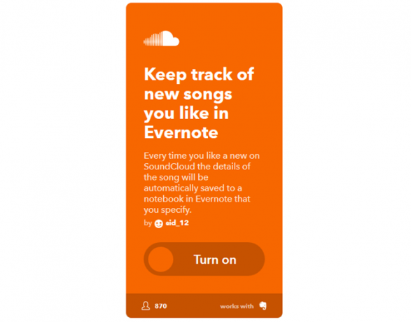 O melhor guia IFTTT: use a ferramenta mais poderosa da Web como um profissional 41IFTTT SoundCloudToEvernote