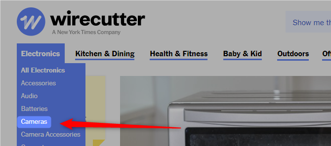 O MakeUseOf Online Shopping Guide captura de tela do wirecutter compras na Internet 670x296