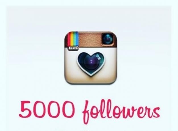 5000 seguidores no instagram