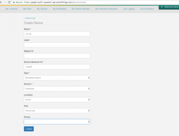 Como configurar e usar o sistema Samsung SmartThings IDE smartthings