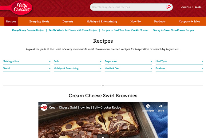 Betty Crocker Recipes