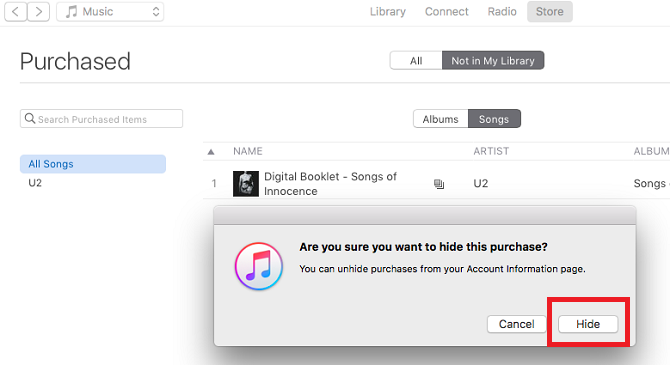 Como ocultar músicas compradas no iTunes itunes hide purchase 670x365