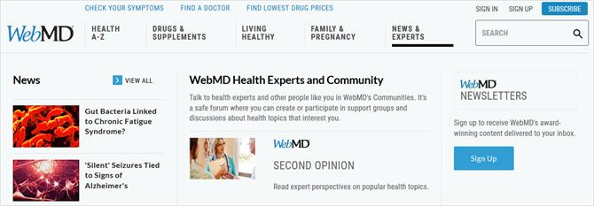 especialistas em saúde webmd