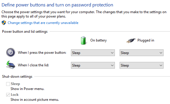 7 maneiras de desligar o Windows 10 Tela do laptop Windows 10 power