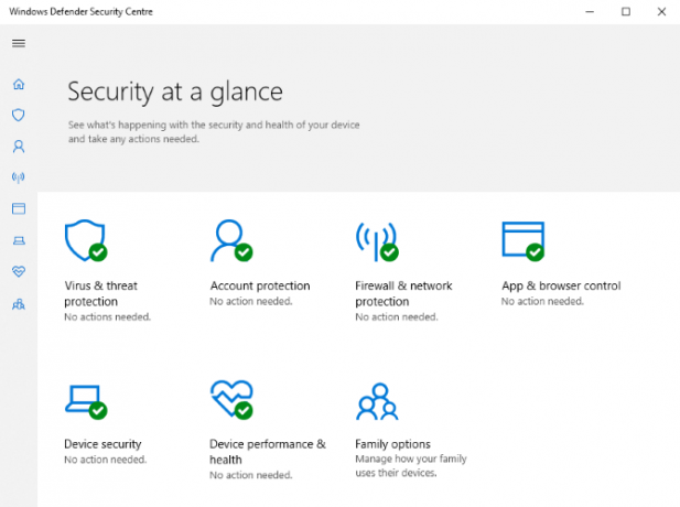 O Windows Defender pode ser acessado nas Configurações do Windows