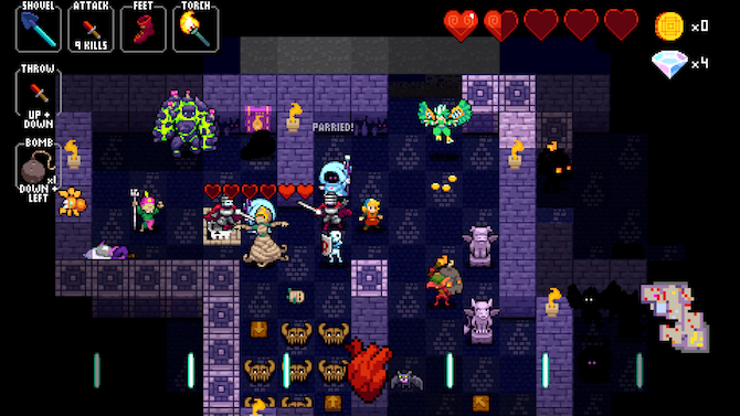 cripta do necrodancer ios roguelike