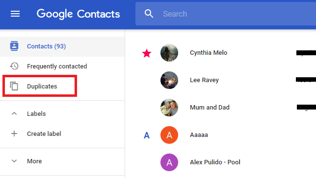 Como encontrar e mesclar contatos duplicados no Google