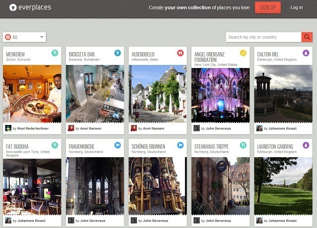 Planeje futuras férias com esses sites no estilo Pinterest para locais everplaces explore