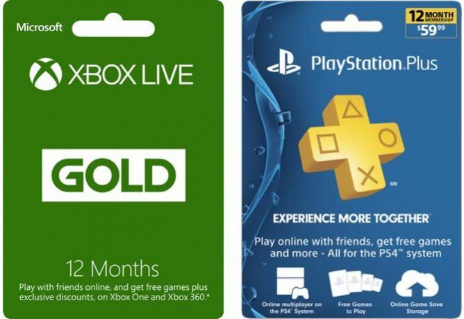 xbox live ouro playstation plus