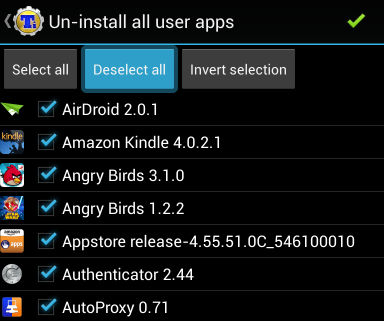 lote desinstalar android