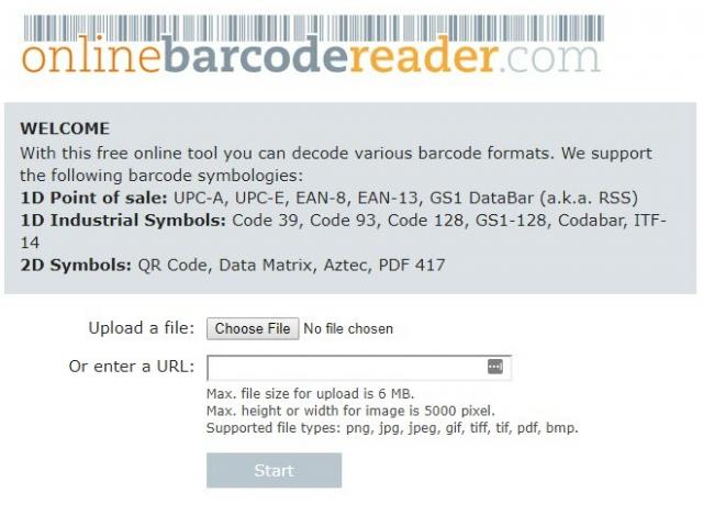 O decodificador de código de barras on-line gratuito pode ler todos os formatos comuns de código de barras