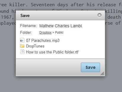 TextDropApp: digite rapidamente arquivos de texto e envie-os para sua conta DropBox
