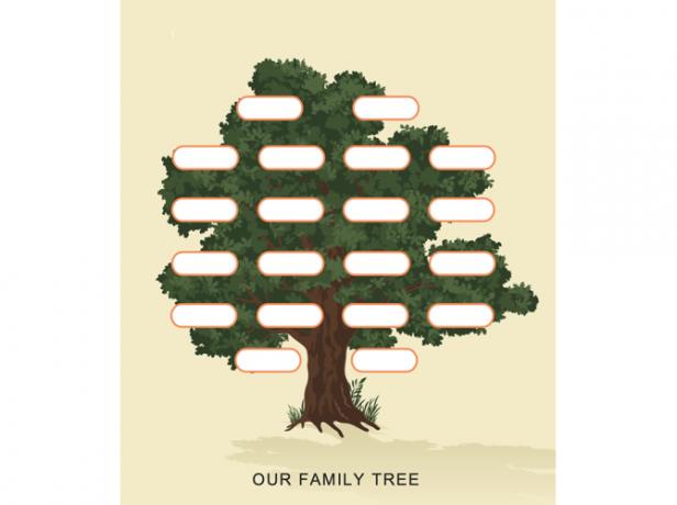 Modelo de árvore genealógica Tree-TemplateLab
