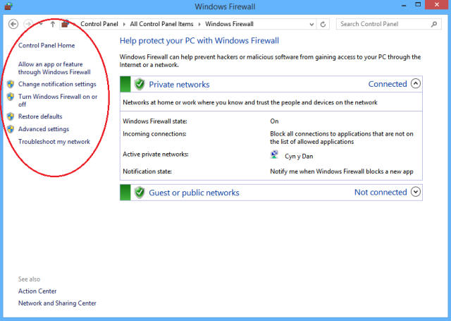 firewall win8