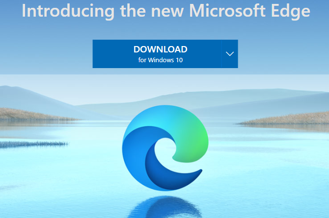 Novo download do Microsoft Edge