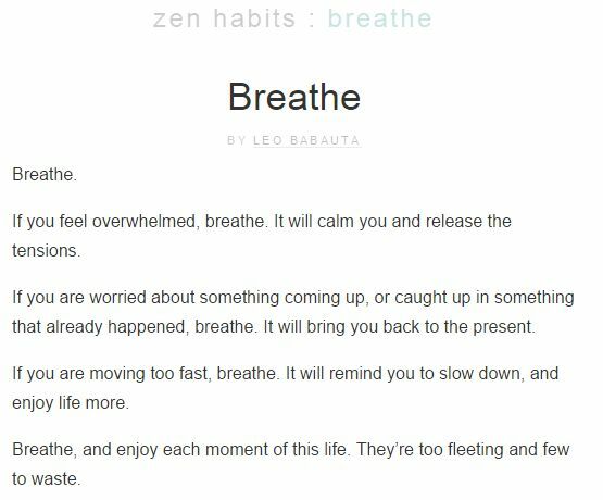 site de hábitos zen