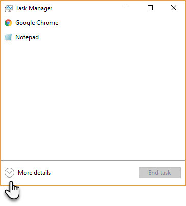 Como copiar detalhes do Gerenciador de tarefas para o Notepad Task Manager Simple