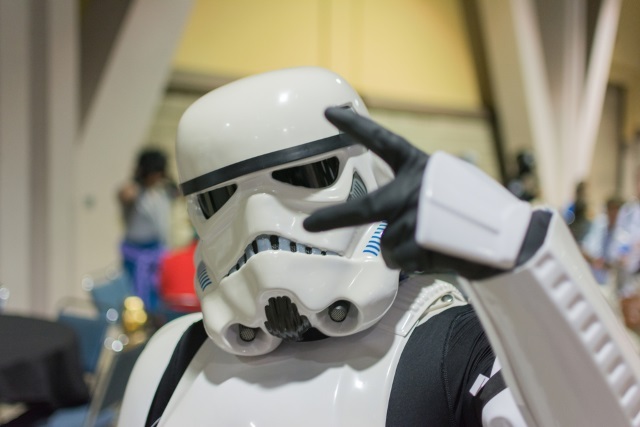 Sinal de paz do Stormtrooper