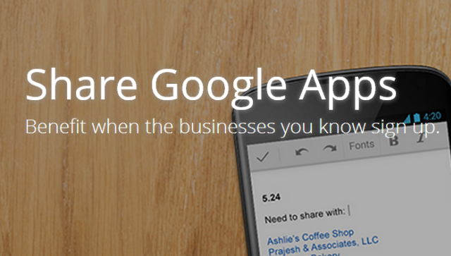 Participe do Programa de indicação do Google Apps e ganhe US $ 15 por novo cliente googleapps1