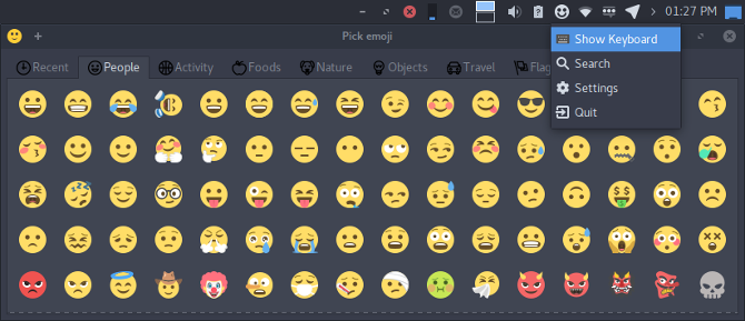 como configurar o teclado emoji no linux