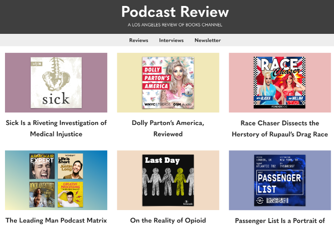 Revisão de Podcast da LA Review of Books