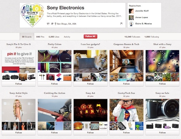 Geek it Out no Pinterest: 10 usuários que você deve seguir a Sony