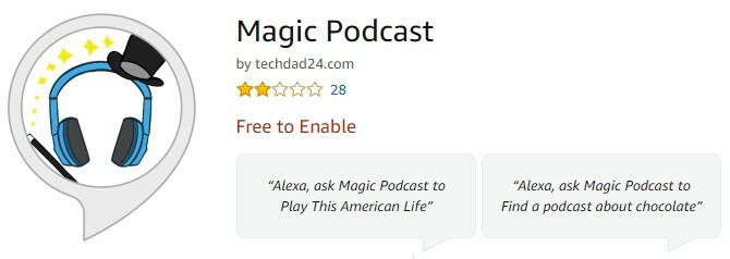 Magic Podcast para amazon echo podcasts