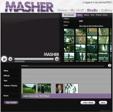 Masher: crie vídeos misturando clipes de vídeo, fotos e música masher1