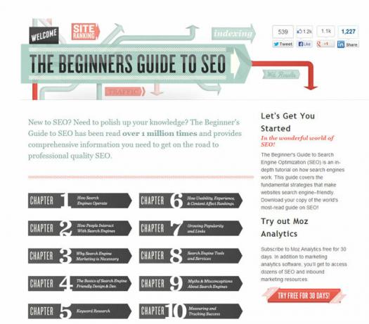 Guia para iniciantes da Moz para SEO