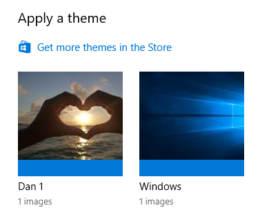 o windows 10 aplica um tema